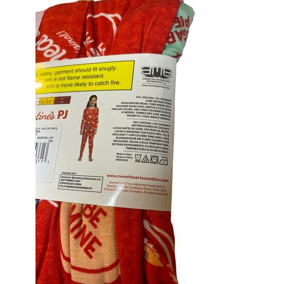 Kids Sweethearts Candy 2-Piece Pajama Set - Valentines Sleepwear - Picture 9 of 9